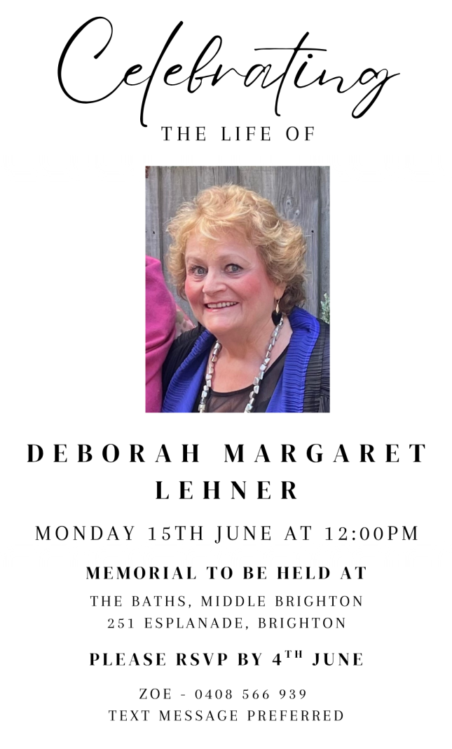Deborah Lehner memorial